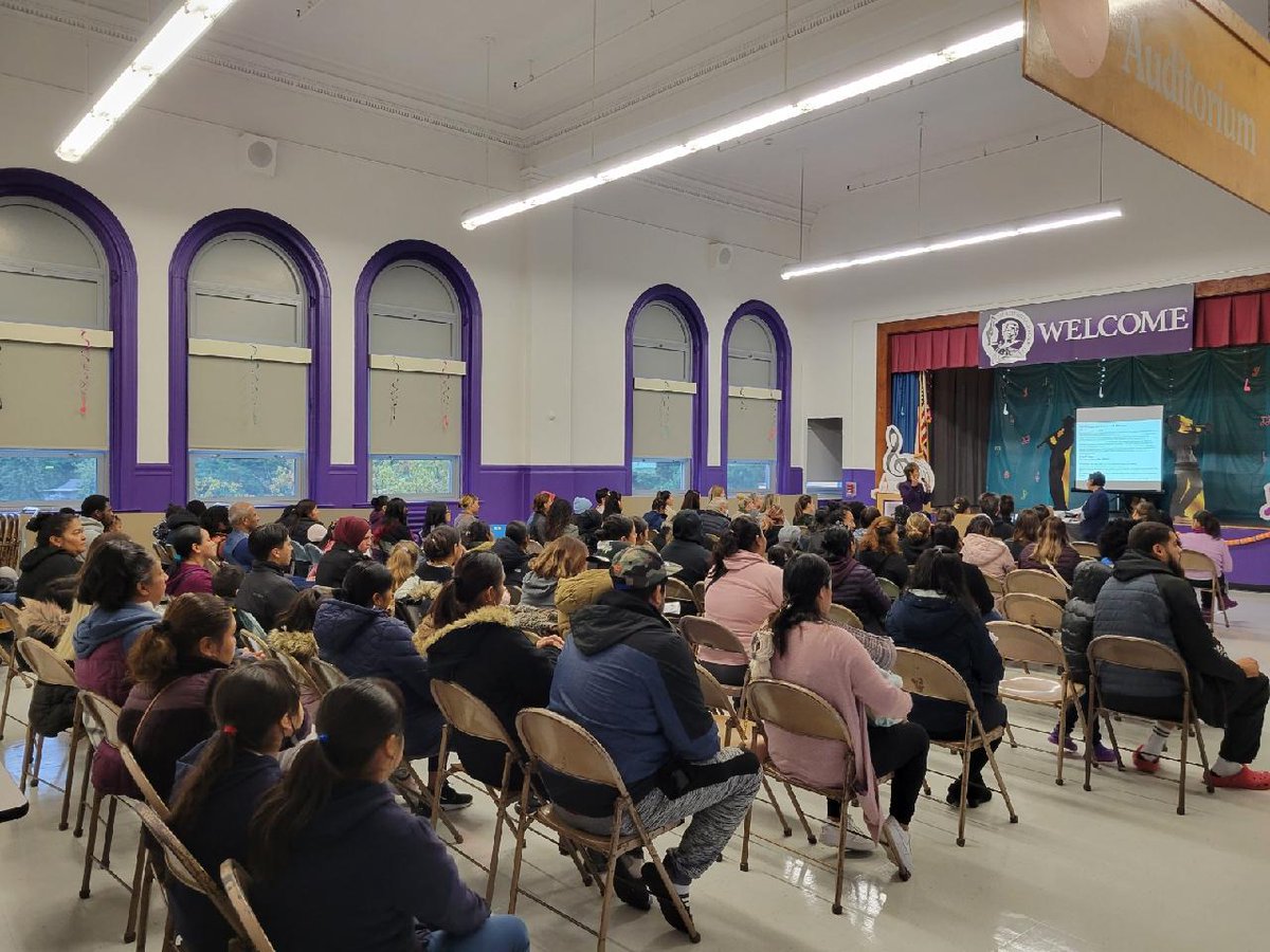 DrVBWyatt's tweet photo. Ella Fitzgerald Academy 1st Open House was a complete success! #ELLAProud 💜💜
@Cynstarr31 @SuptQuezada @DrF_Hernandez @YPSMathDirector @RcollinsJudon @YonkersSchools https://t.co/bSYVJ7s741