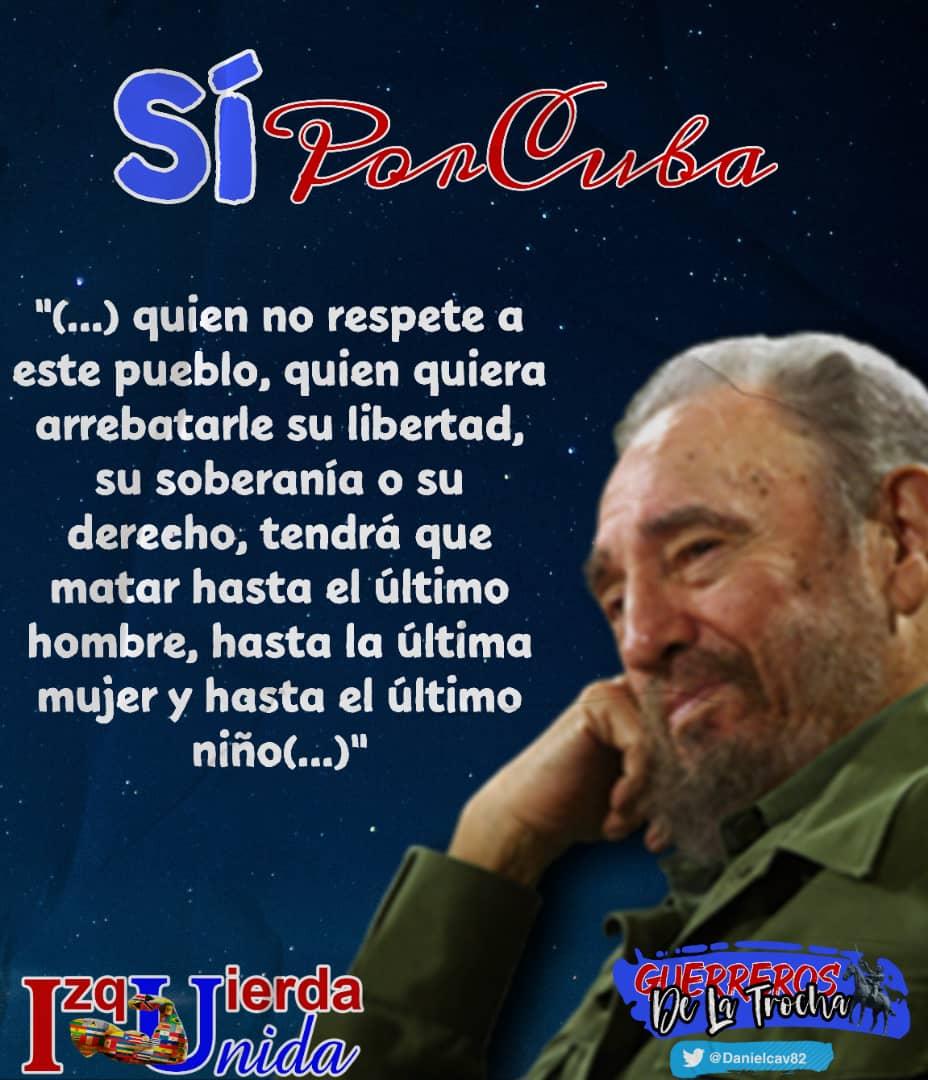 Somos un país libre de igualdad de derechos que seguimos el legado de nuestro Comandante en Jefe Fidel #FuerzaCuba #LatirAvileño #BoliviaUnidosPorMás