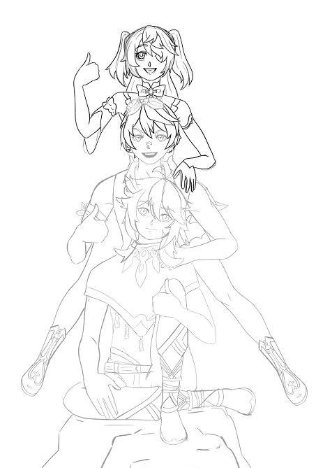 TomateBlu's tweet photo. Amo dibujar a estos 3 🐹 #bennett #bennysadventureteam #Fischl #Razor #GenshinImpact #Genshin #monstad #dibujo #drawing #draw #genshinart #fanart #Genshinfanart https://t.co/rIzw5Qj1oH