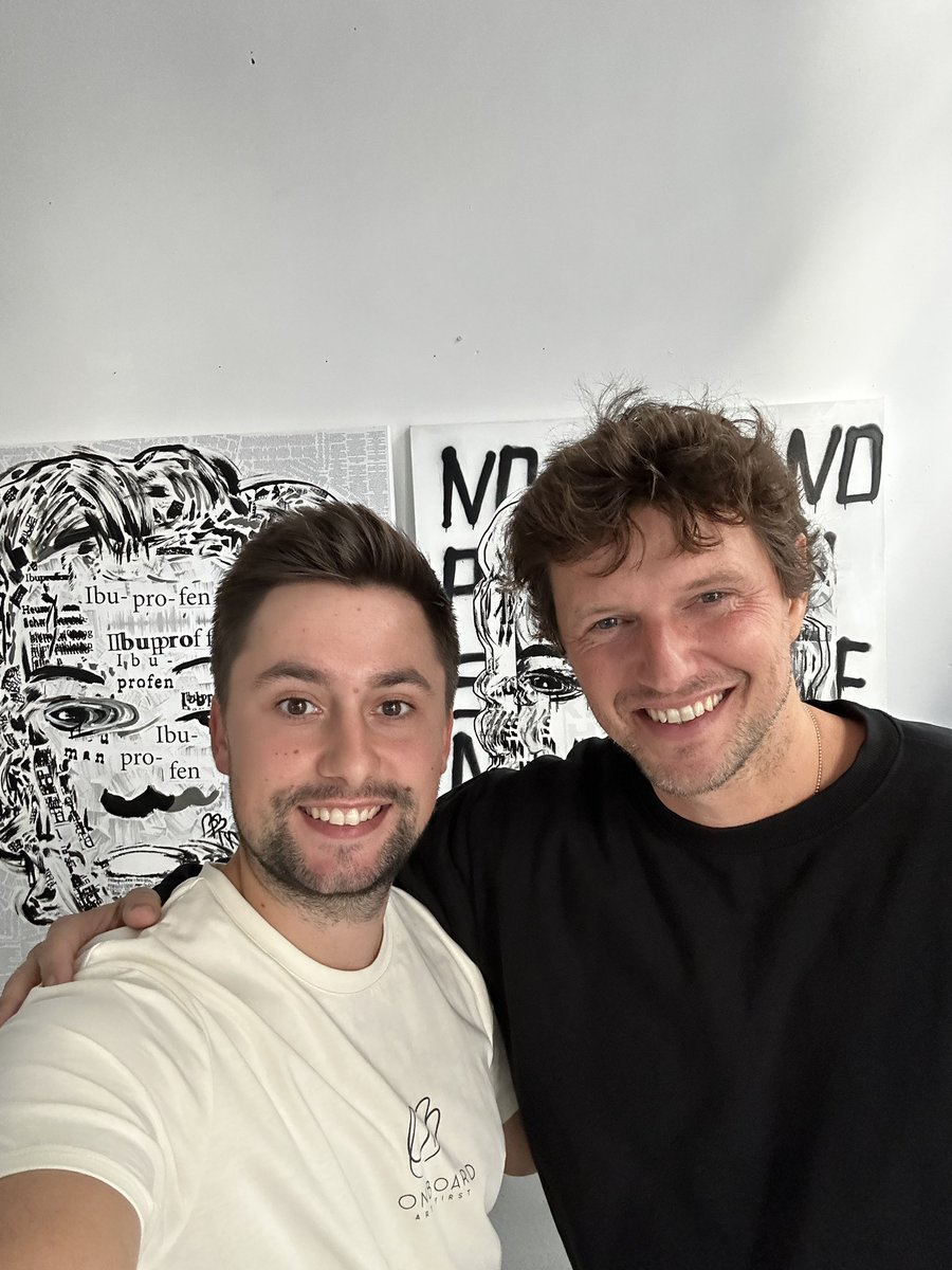 Visited @Sasha_Knezevic in his gallery for an @OnBoard_NFT debrief today. I heard some rumors about future plans 👀