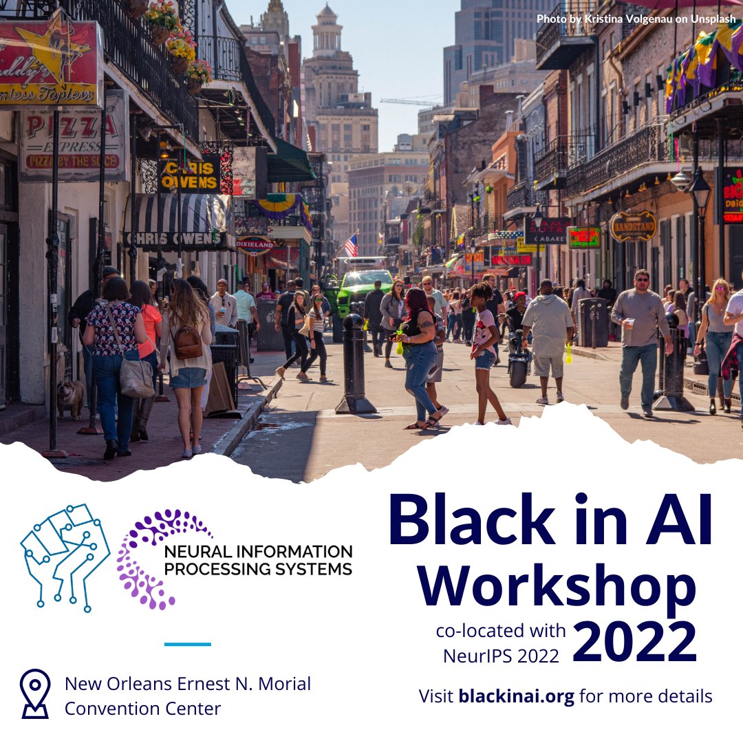 black_in_ai's tweet photo. ❗️[NEW DEADLINE]❗️ Hi, Black in AI community, we have the deadline extended for both paper submission and travel grant for Friday 7th October 2022. For more details, please visit https://t.co/NZwZ8S1xy5 https://t.co/tk49vUkwhD