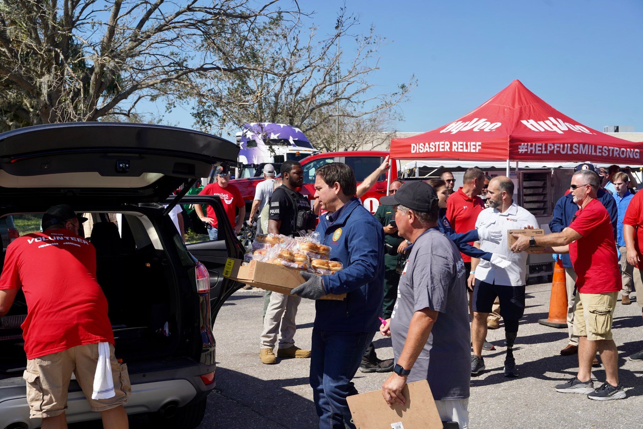 Spent time with Operation BBQ serving food to folks in Port Charlotte. 