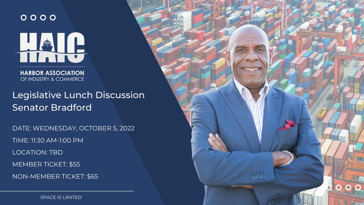 harborassn's tweet photo. Thank you to our generous Event Supporter, Liberty Algonquin Business Services at our upcoming Legislative Lunch Discussion with Senator Steven Bradford!

Learn more here: https://t.co/QllKykPc2i! https://t.co/wqn5GCpdRk