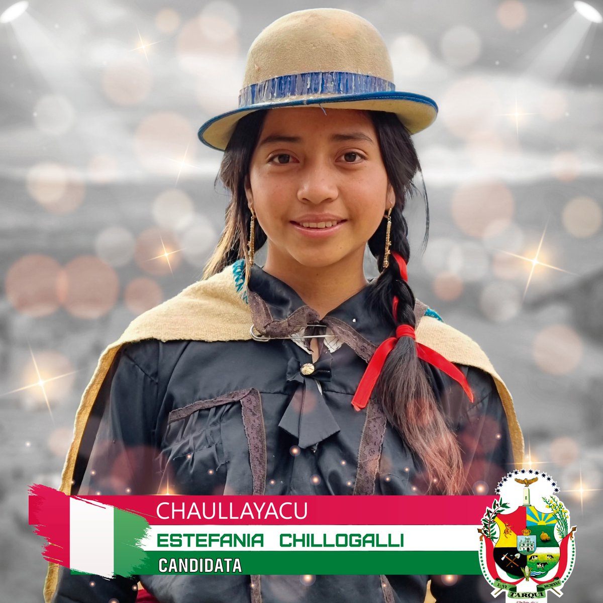 💮 Gran presentación de las candidatas a Cholita Tarqueña, este sábado 8 de octubre desde las 10:00 horas en la Feria Tarqui (Entrada a Tarqui).
¡Los esperamos! 🇭🇺
#Decisión_compromiso_y_experiencia
#cholita #Tarqueña