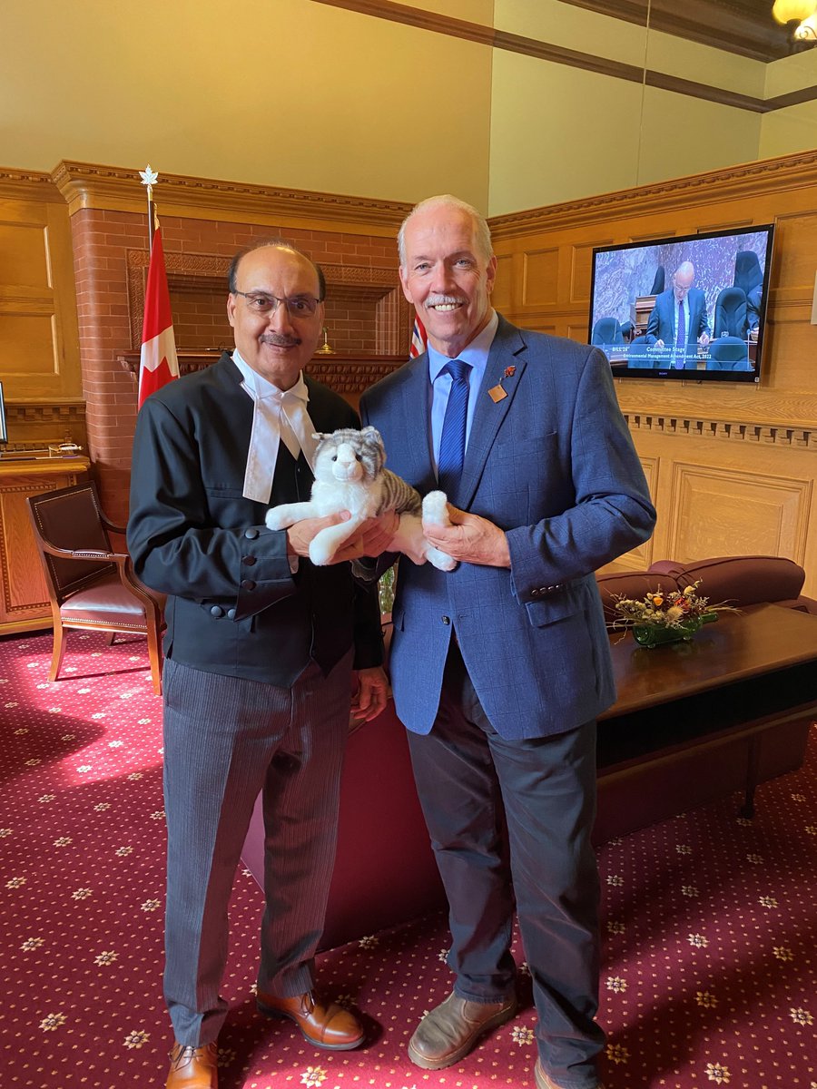 I was so excited to be introduced to the Premier <a href="/jjhorgan/">John Horgan</a> today, even if he is a dog person