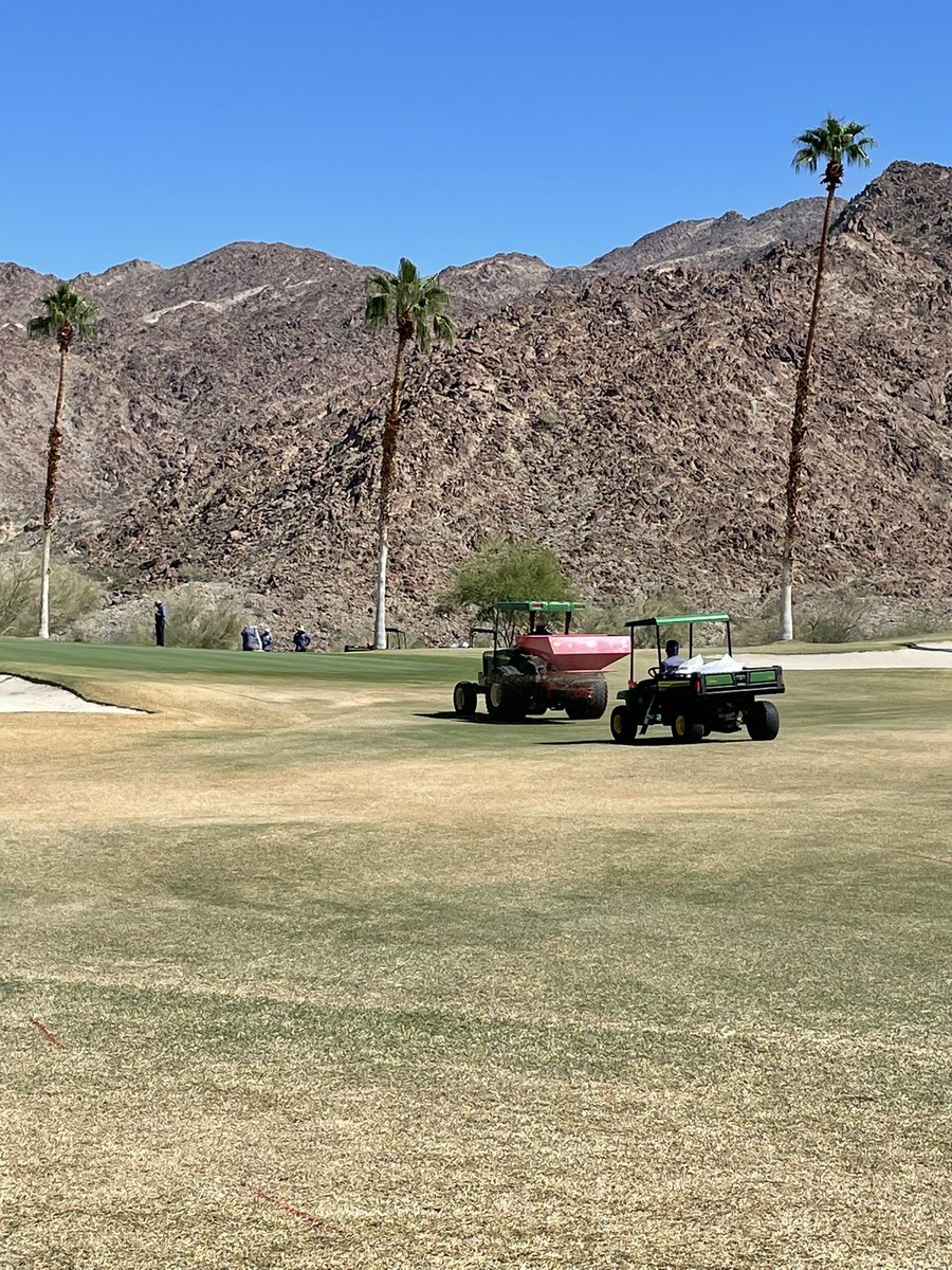 One course down, one to go. #Overseed2022
