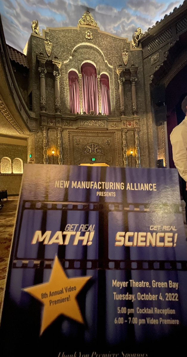 NewNorthInc's tweet photo. Waiting for the 8th Annual Premiere of the #GetRealMath and #GetRealScience video as presented by the #NEWManufacturingAlliance #octoberismanufscturingmonth https://t.co/I5at7mkuXO