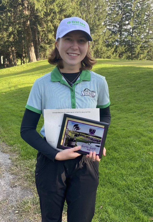 FirstTeeWNY's tweet photo. Congratulations to @FirstTeeWNY Junior Coach Angel Bolognese for her Victory at the 2022 Monsignor Martin All Catholic Golf Championship! #goodgolferbetterperson @MonsignorMartin  @ErieCountyParks https://t.co/cVrkc5pRj6