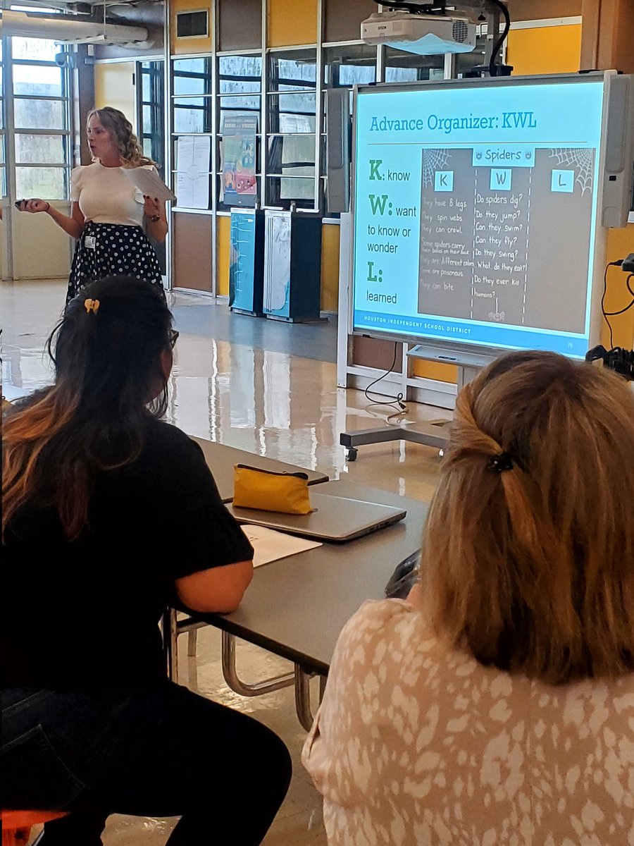 gabimsolis's tweet photo. I had the privilege to present with @erinehines today for some great PreK teachers. So much collaboration and sharing happened, I am going into our day off so happy! Thank you Woodson Elementary School for your hospitality. @HISDECH https://t.co/Ov8d0XC5BY