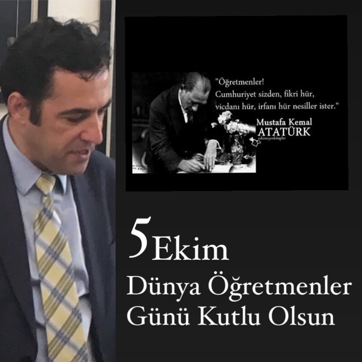 5 Ekim Dünya Öğretmenler Günü kutlu olsun. Tüm Öğretmen camiamıza sevgiler, saygılar...
