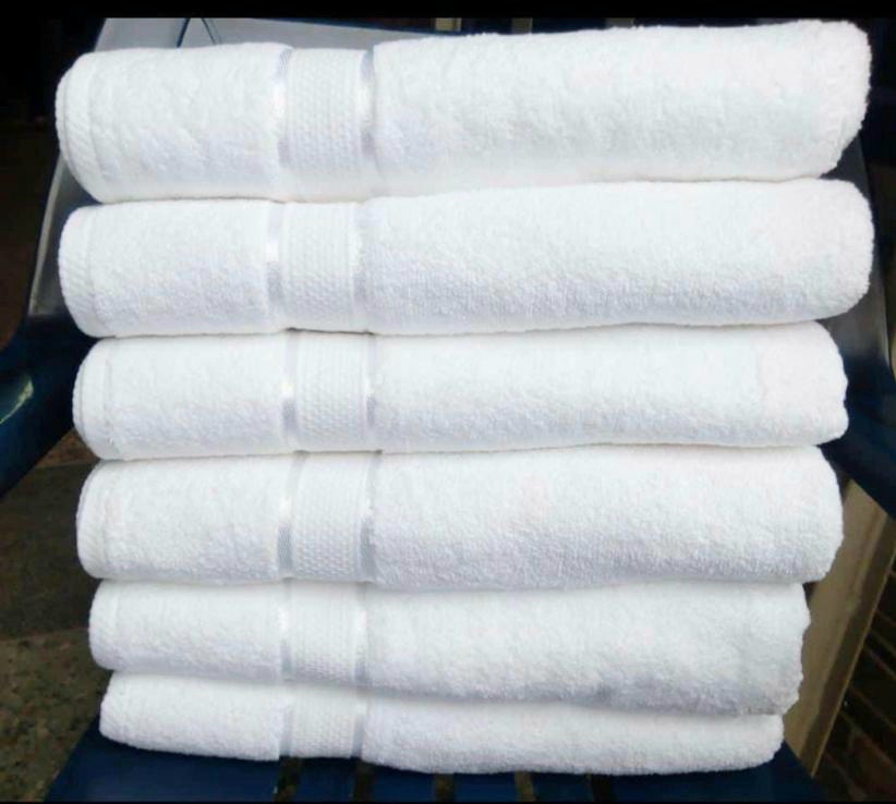 📌 White Camel Towels available, FaceTowel-size:30cm×30cm@150/=; HandTowel:size-40cm×65cm@400/=; MediumTowel:size-75cm×150cm@1250/=; LargeTowel:size-100cm×150cm@1400/= per piece.
Call/WhatsApp 0721902040