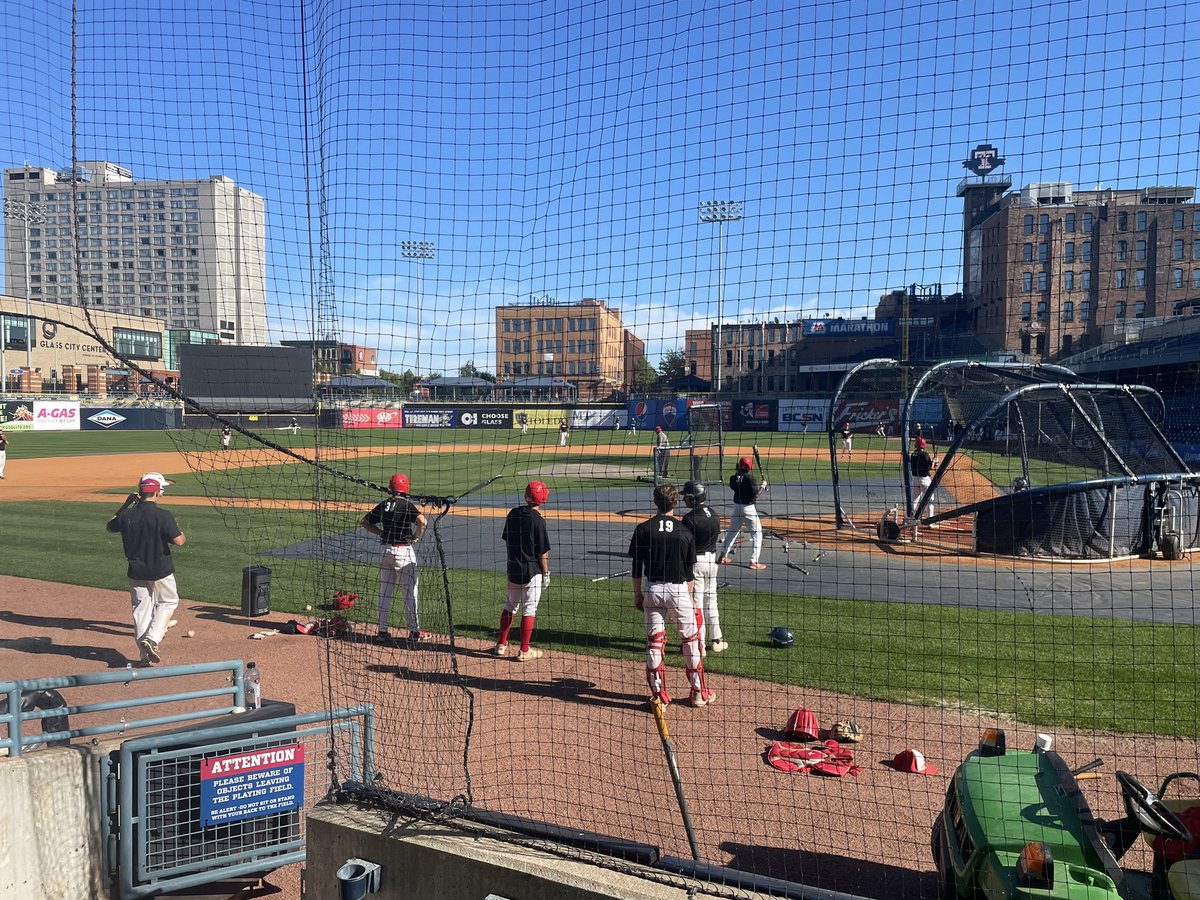 Lucky to have the support we do from the local community. What a great day to have a practice in such a great ballpark at 5/3 Field. It’s a great reward for the hard work that’s put in everyday by this group. The little things!!
