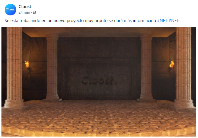 Cloost_net's tweet photo. #Cloost ya dio un pequeño adelanto de nuestro próximos proyecto

#NFT #NFTs #NFTdrop #NFTCommmunity #NFTProject #nftart  #NFTethereum  #nftcollectors https://t.co/fI0X8agVqr