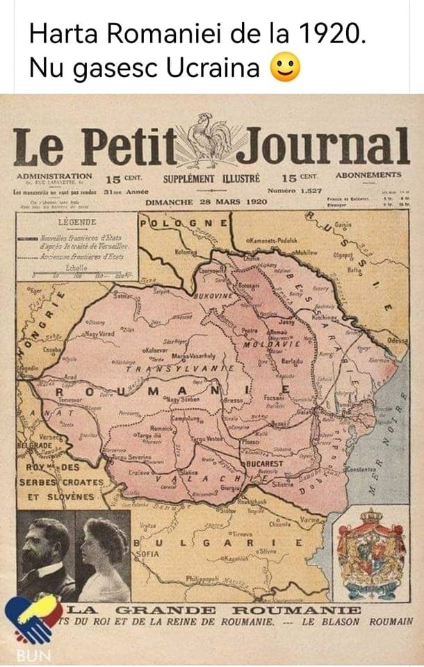 Неправда ваша, а где те, ШО до исторического материализма родились?...

Карта Румынии. 1920 год. Найди "Украину"!