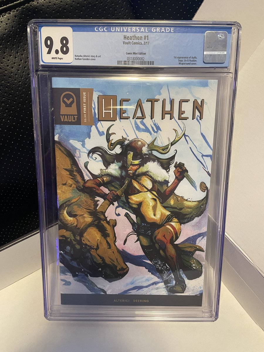 Kurkthulu's tweet photo. Well.

Shock and gratitude collide.

Turns out the @thevaultcomics Heathen #1 was waiting for me on my doorstep today! It’s gorgeous.

Huge thanks once again to @LyonsdenCS for this sweepstakes win.

(And kudos on those custom store boxes! Very nice.) https://t.co/bNfgh9qWLU
