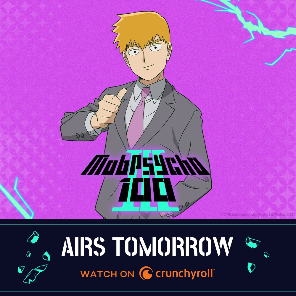 Mob Psycho 100 EN on X: The wait is finally over. 🥦 The first episode of Mob  Psycho 100 III airs tomorrow!  / X