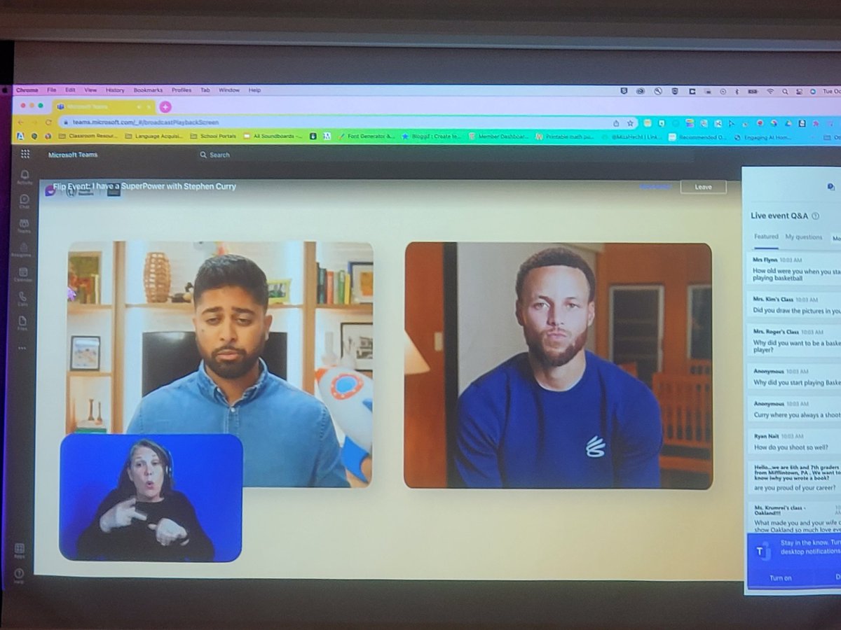 Glenda Martinez (@gcmartinez23) on Twitter photo An inspirational moment with Stephen Curry! Room E1 All Stars were motivated! <a href="/LewisAllStars/">Lewis Elem School</a> <a href="/StephenCurry30/">Stephen Curry</a> <a href="/MicrosoftFlip/">Flip</a> An inspirational moment with Stephen Curry! Room E1 All Stars were motivated! <a href="/LewisAllStars/">Lewis Elem School</a> <a href="/StephenCurry30/">Stephen Curry</a> <a href="/MicrosoftFlip/">Flip</a>