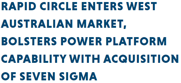Welcome onboard <a href="/paulculmsee/">paulculmsee</a> and the entire Seven Sigma team!

en.rapidcircle.com/news/2022/10/5…
