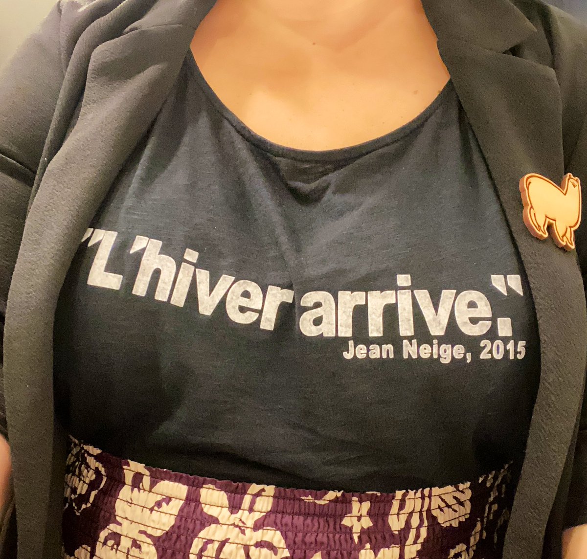 Voici venue la période où je porte ce teeshirt au bureau et où absolument aucun de mes collègues japonais ne peut relever la merveille que c’est 🙄