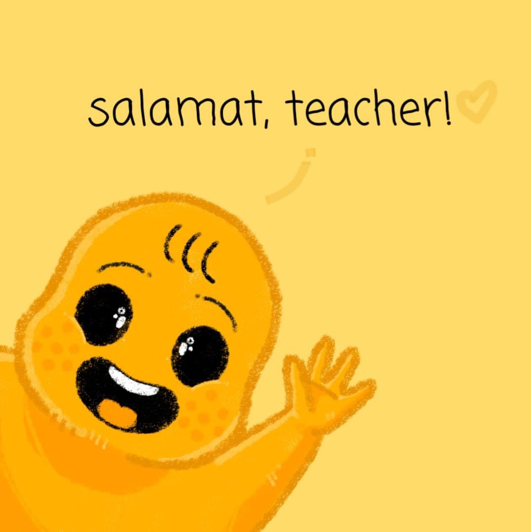happy teacher's day. 💛