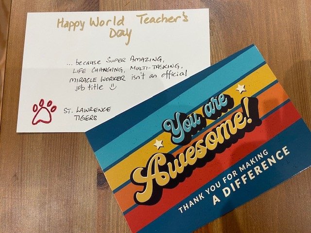 To all our dedicated teachers at St. Lawrence - thank you for your dedication, care and support in helping our students reach their potential. Happy World Teacher’s Day!