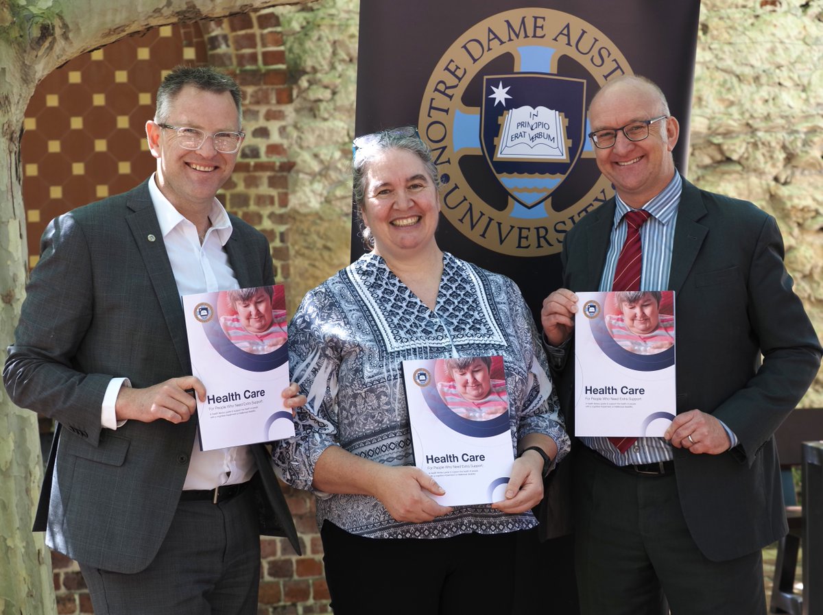 notredameaus's tweet photo. Congratulations to Notre Dame's Dr Rachel Skoss whose great work in producing a handy new healthcare guide for people with an intellectual disability was recognised on @abcnews TV News last night.

Read the ABC's story which contains a link to the guide https://t.co/3m1wZrRK7I https://t.co/AxYUmtVYDl