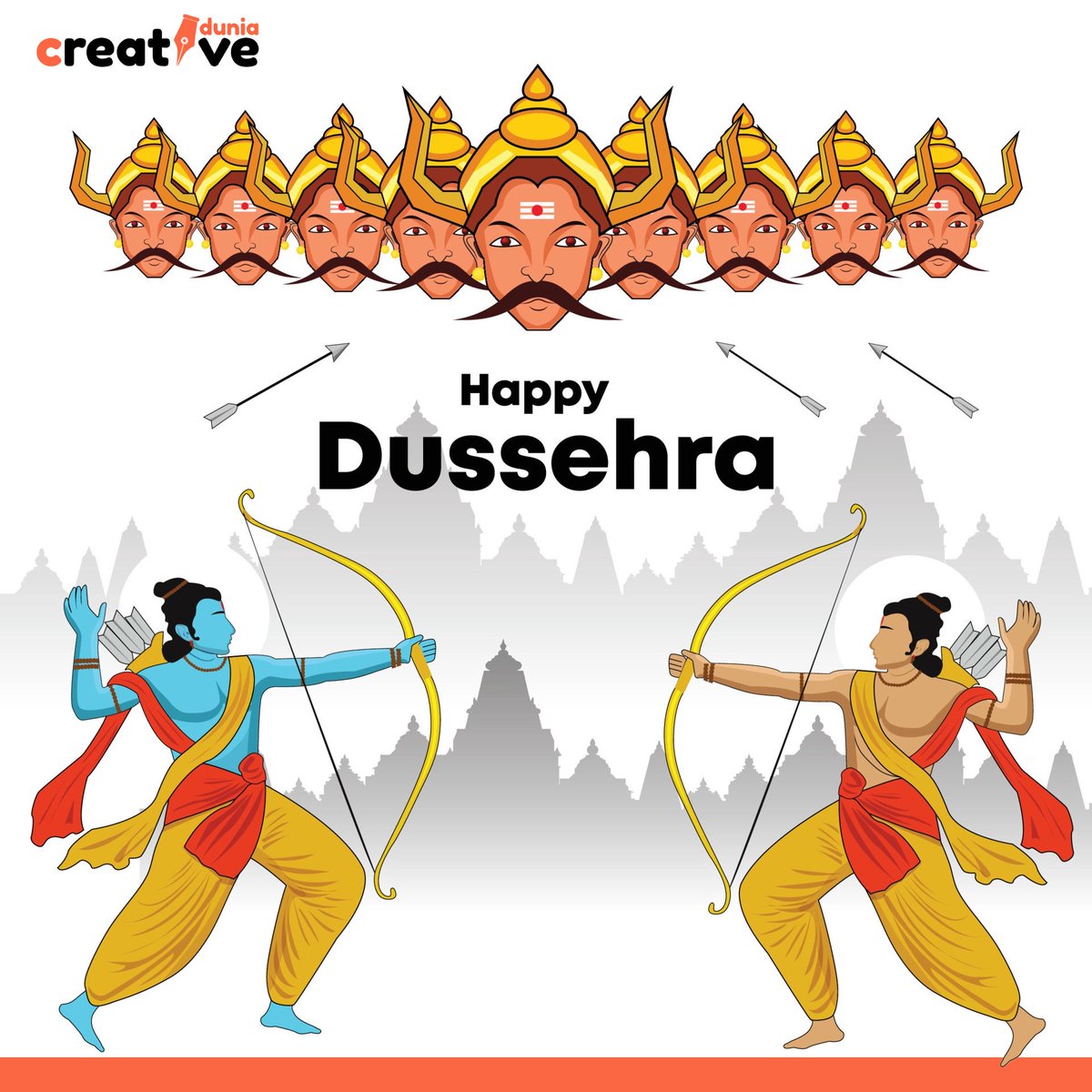 mycreativedunia's tweet photo. May this Dussehra burn all the gloom and misery on Earth and bring you happiness and prosperity. Happy Vijayadashami! https://t.co/ftp0GuROne