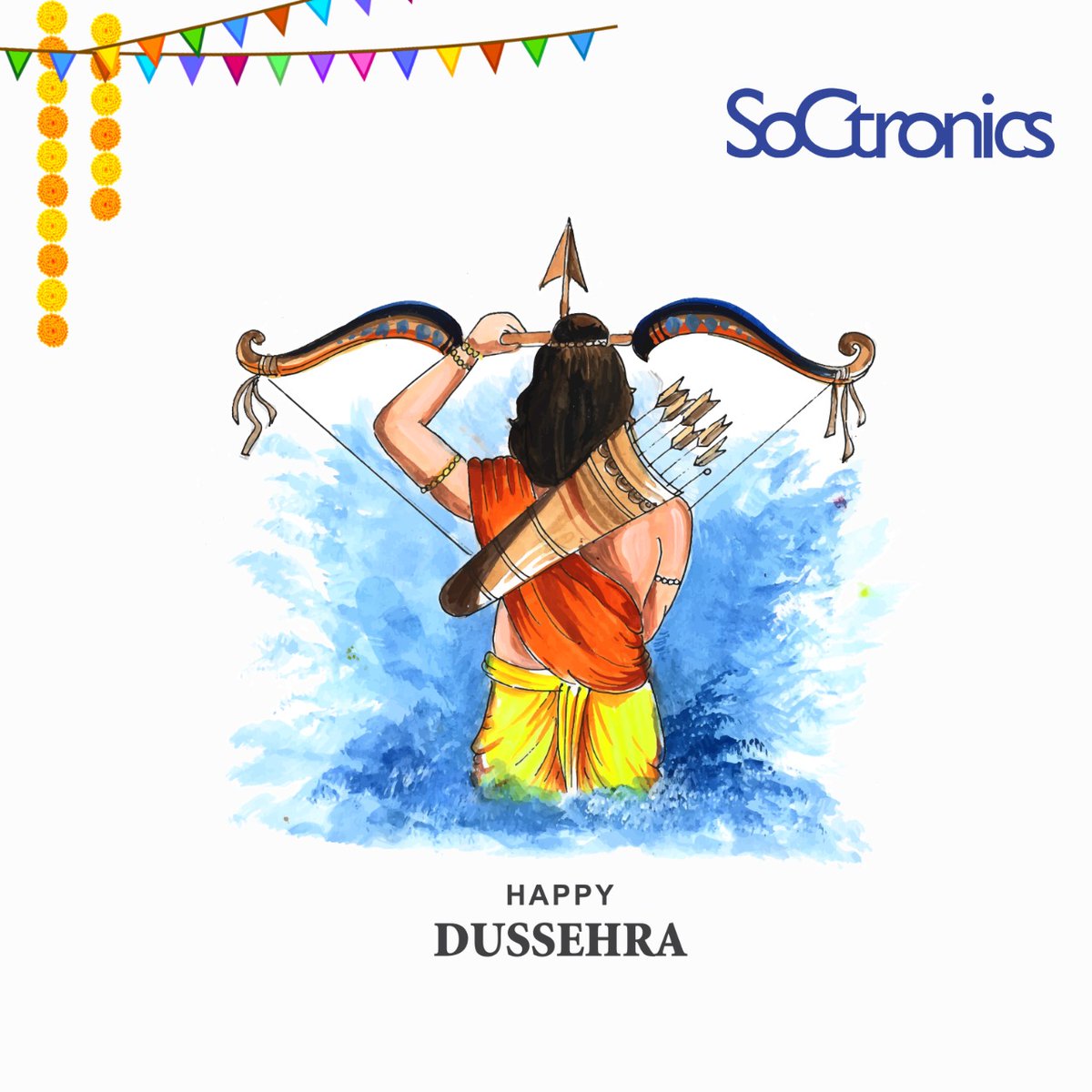SCtronics's tweet photo. May Lord Ram shower your life with lots of happiness, prosperity, and success. A very happy Dussehra to you and your family.
#SoCtronics
#dusshera
#dussehra2022
#HappyDussehra https://t.co/NhFV35jSMq