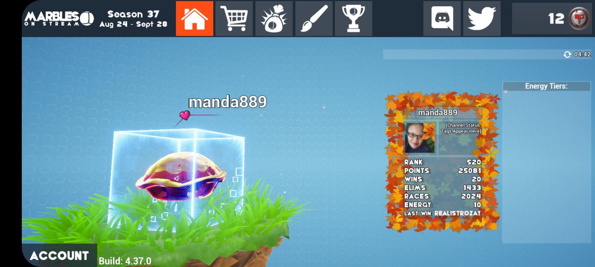 A_R_T_19's tweet photo. The off season always goes so fast. Season 37 was a blast. New season tomorrow, hello season 38!! @MarblesOnStream #marblesonstream #marbles #twitch #season38 #fun #BoxFam https://t.co/NNZxpaM22K