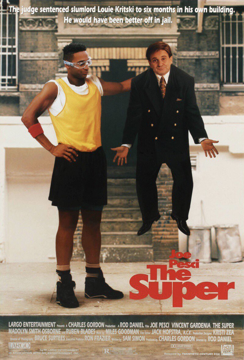 FilmNewsNos's tweet photo. 🎬MOVIE HISTORY: 31 years ago today, October 4, 1991, the movie ‘The Super’ opened in theaters!
#JoePesci #VincentGardenia #RubenBlades #MadolynSmith #StaceyTravis #CaroleShelley #KennyBlank #StevenRodriguez #BeatriceWinde #EileenGalindo #RodDaniel https://t.co/LTLOi1vmUH