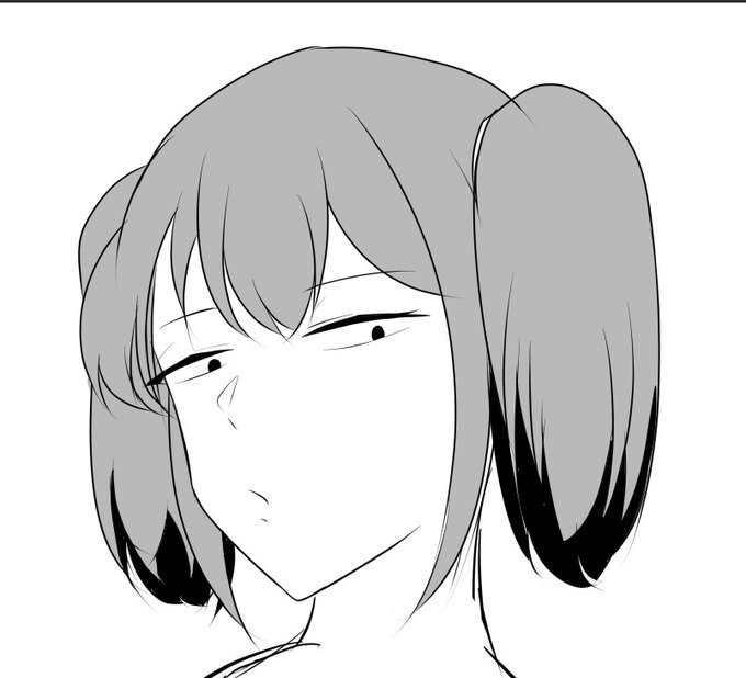 チー付与のマーガレットさん軽くラフ描いたので出かけます漫画のあのなんとも言えない顔、逆にむずいのでは???? 