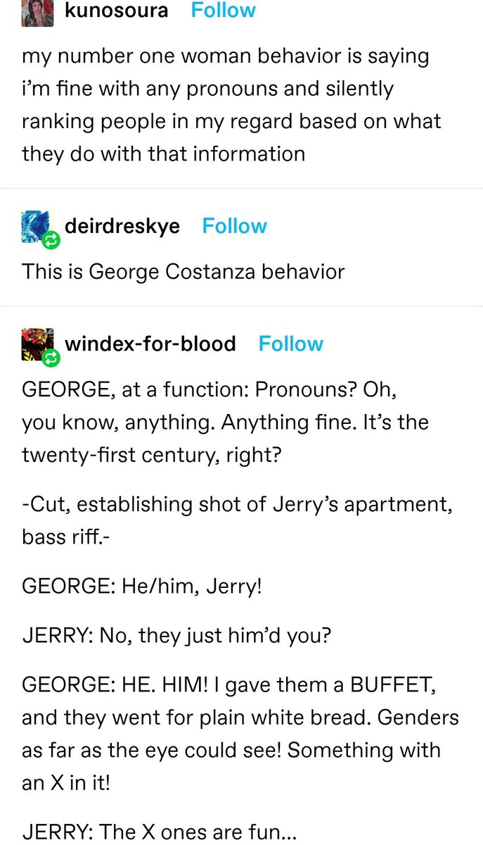 voxybunch's tweet image. new trans seinfeld installment just dropped