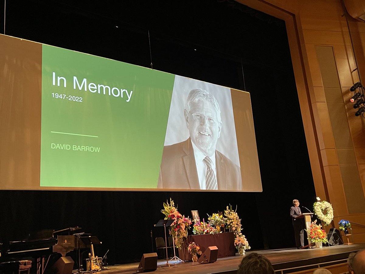 DaisyWai_'s tweet photo. Today the City of Richmond Hill gathered at the RH Centre for Performing Arts to celebrate the life of our friend, our mayor, Dave Barrow.    It brings great memories of how he celebrated the Chinese New Year and how Connie and I served at the YR Police Services Board with him. https://t.co/sRYGwxFDd8