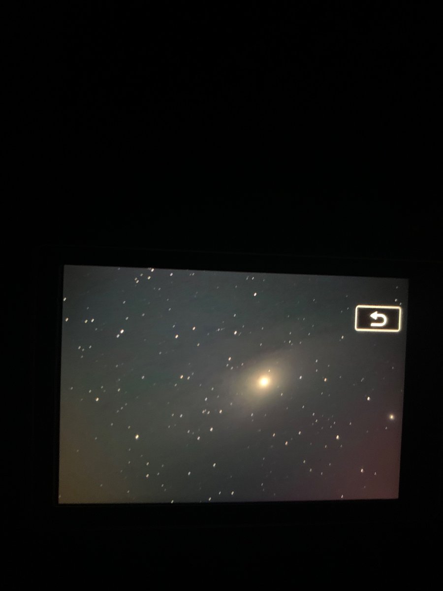Andromeda Galaxy up next.
From the back of my camera.
Will post actual picture after I process