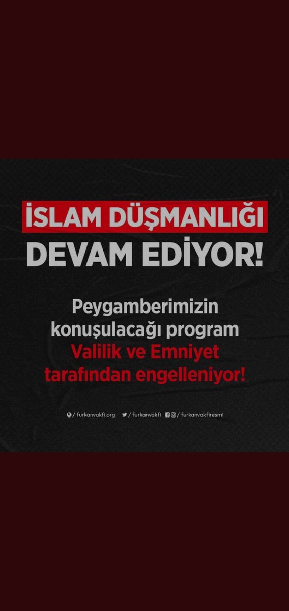 #AdanaValiliği
#MevlidKandili
İslam Düşmanlığı Devam Ediyor