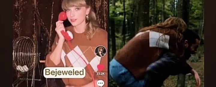 Wefoundtaylor13's tweet photo. @Teagannbrownn Taylor wore the same one on "Midnights Mayhem with me" while announcing Track 9 "Bejeweled" https://t.co/bioL2VcYLm