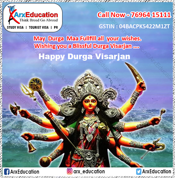 arxeducation's tweet photo. ๐Happy Durga Puja! I wish you happiness, success, and courage in your life! โฆ๐
#arxeducation #abroadstudyadvisor #arxconsultants #arxchandigarh #Happiness #teamarxeducation #world #punjab #durgapuja #durgamaa #teamarxeducation #studyabroadconsultants #immigration #chandigarh https://t.co/E5kIlPUZL2