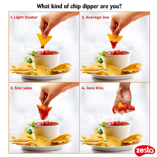 Wale watu wa use as much as you can please check in.
Comment down below how you dip your chips in sauce.

#ZestaItsBesta  #Tomatoketchup
#ketchupchips
#ketchupburger
#mayoketchup
#ketchupfoodcommunity