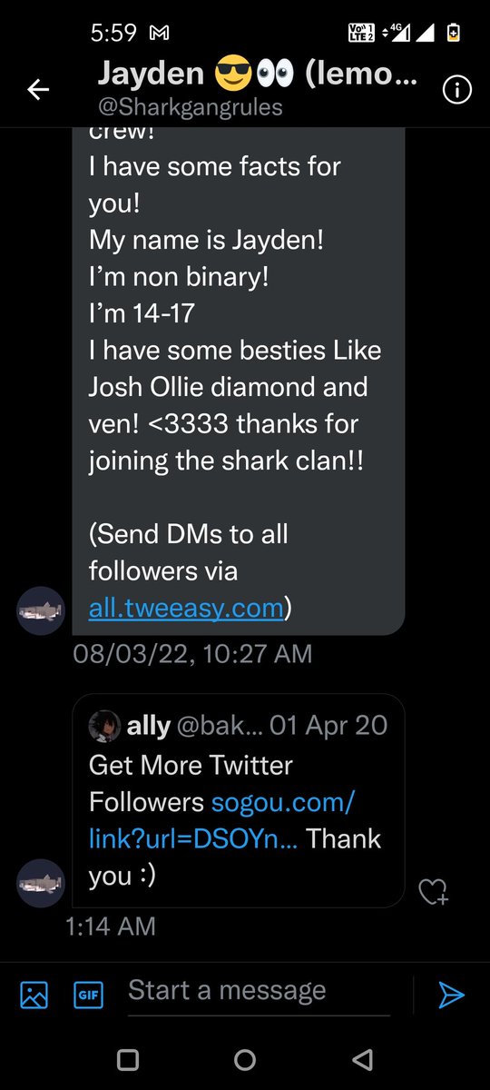BigBadGamerYT's tweet photo. WARNING: It recently came to my attention that people have been following a account which is either hacked/safe which they are not aware of.
Some of the new hacked account are sending malicious links for your account to become their.
Don't click (Don't be stupid)
RT + Comment https://t.co/wdJhaHI2WM