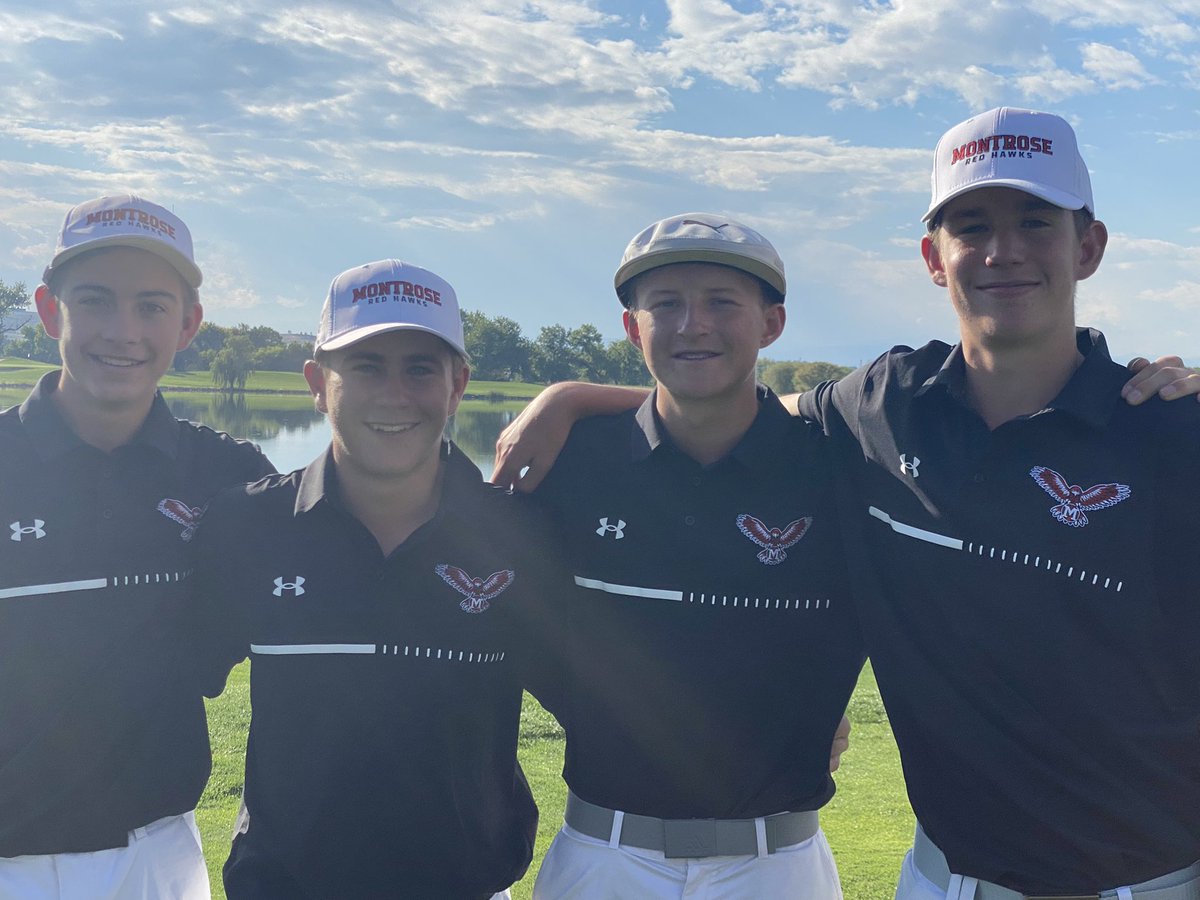Could not be more proud of the MHS Boys Golf Team (Kyden Adams, Rocco Manuel, Noah Richmond, and Jake Legg) who finished 3rd at the 2022 4A CHSAA Boys Golf Championship. It was an incredible two days with some ups and downs, but always with a never give up attitude. Go Red Hawks!