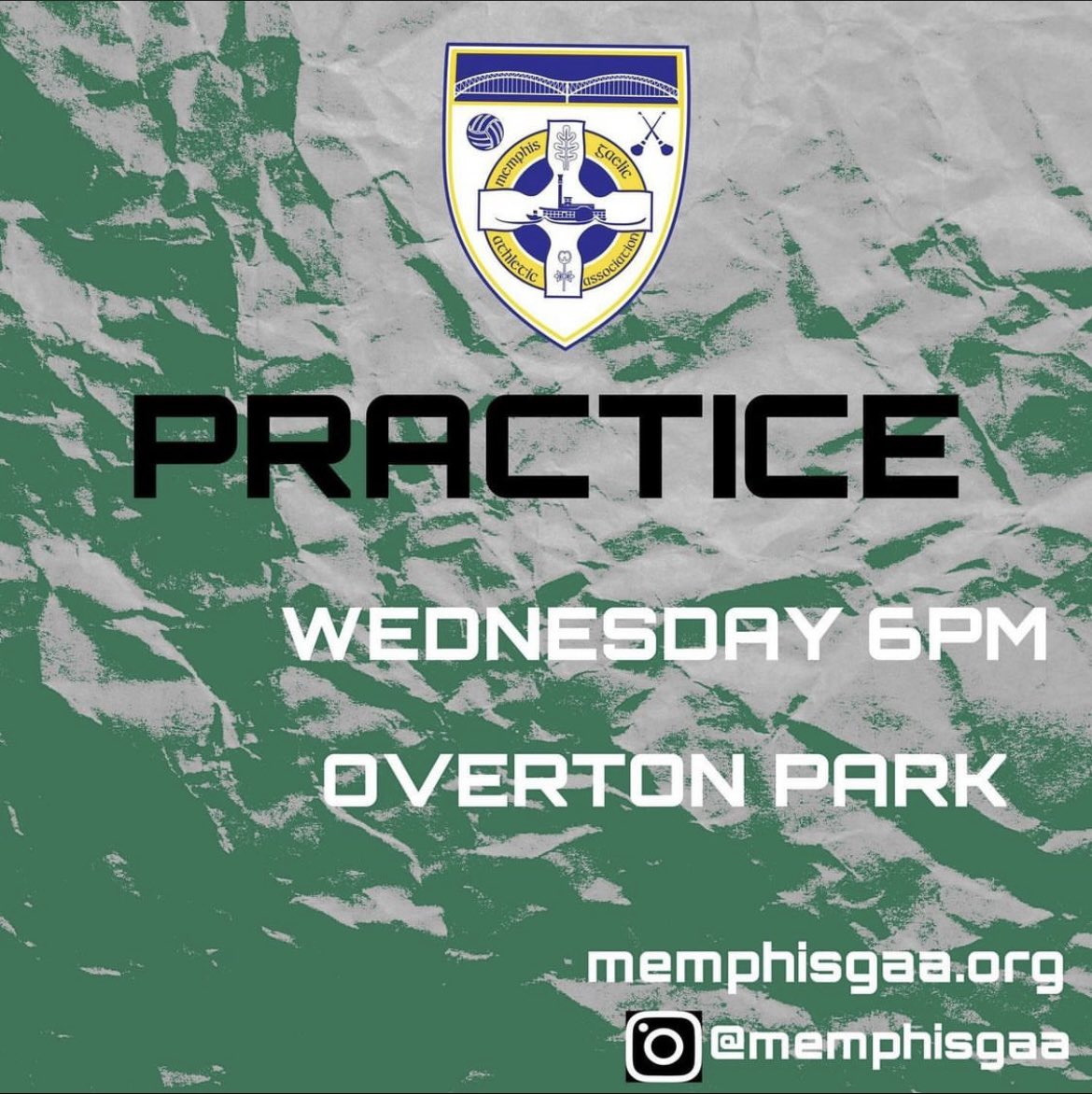 Same Intensity. Same Time. Same Place. See y’all tomorrow. 6PM Overton Park