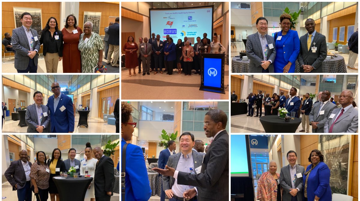 PatrickHwuMD's tweet photo. Excited for the launch of Moffitt Health Equity Partners, which will allow us to harness the power of Tampa Bay Businesses to improve health equity in the Tampa Bay area! https://t.co/za2vVijft7 https://t.co/MuowyaCcRZ