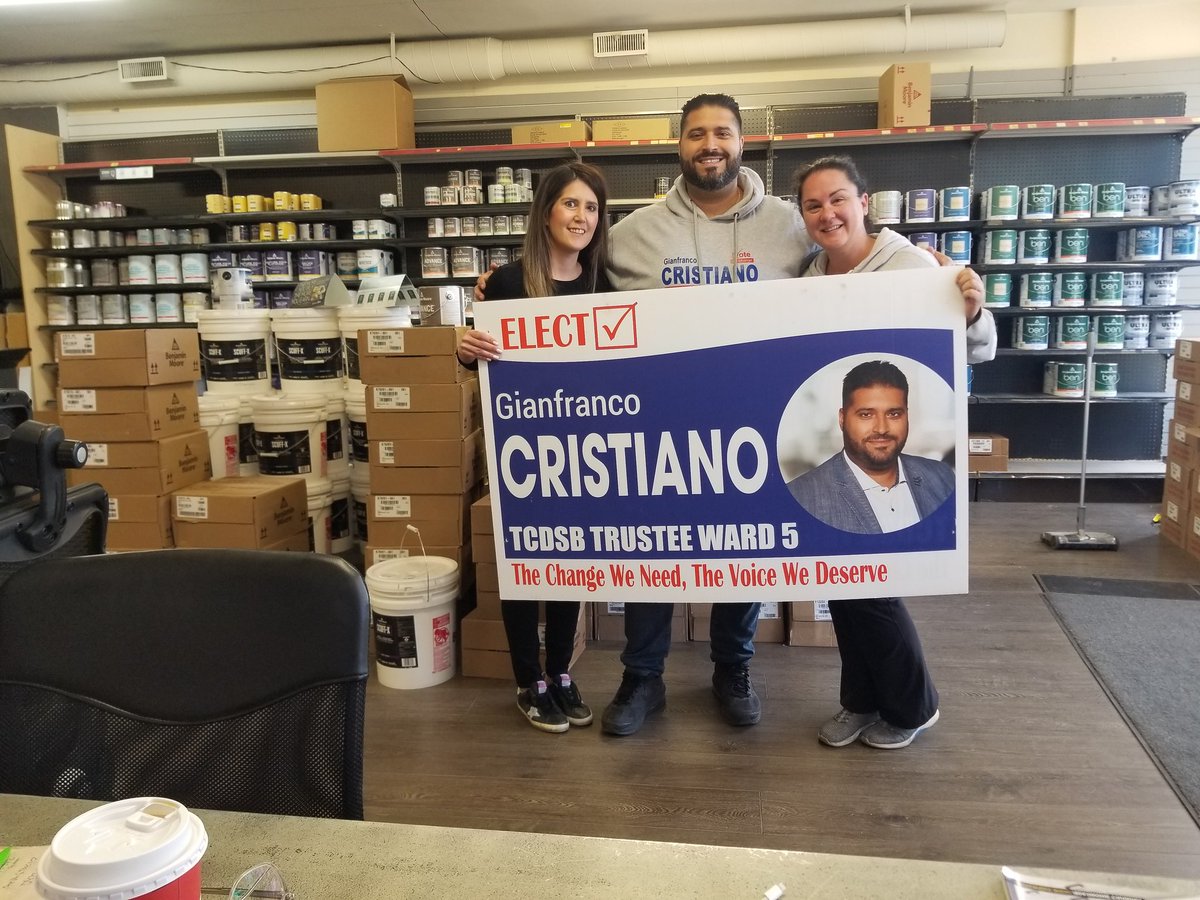 Thank you Amanda &amp; Amy from Benjamin Moore on #dufferin and #glencairn. It was a pleasure speaking with you &amp; discussing the needs of the schools in the community. #Toronto #tdot #Ontario #tcdsb #church #school #education #ward5 #ward6 #ward8 #ward18 #students #teacher #parents