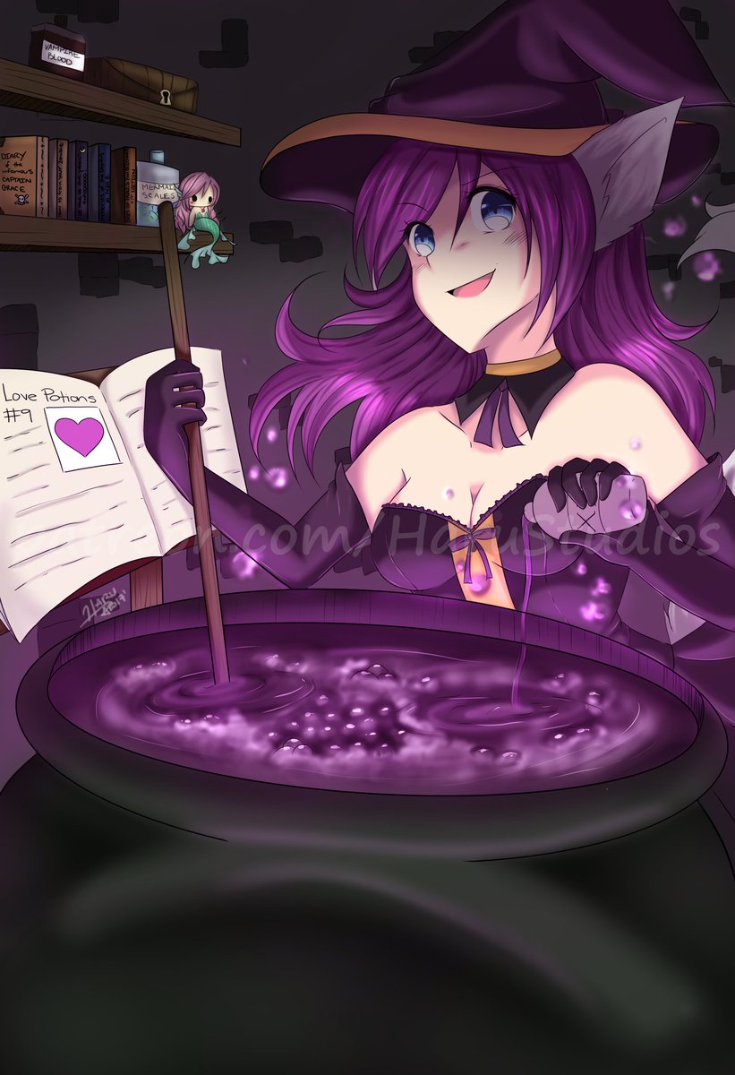 It's that lovely time of year again my witches!💜🖤 and this the season for spooky and fun, I'll start with my Witchy Hikaru I did for a party invitation back in 2017! I still LOVE this piece!! So many easter eggs 🥰 
#Halloween2022 #witch #witchtober #iputaspellonyou