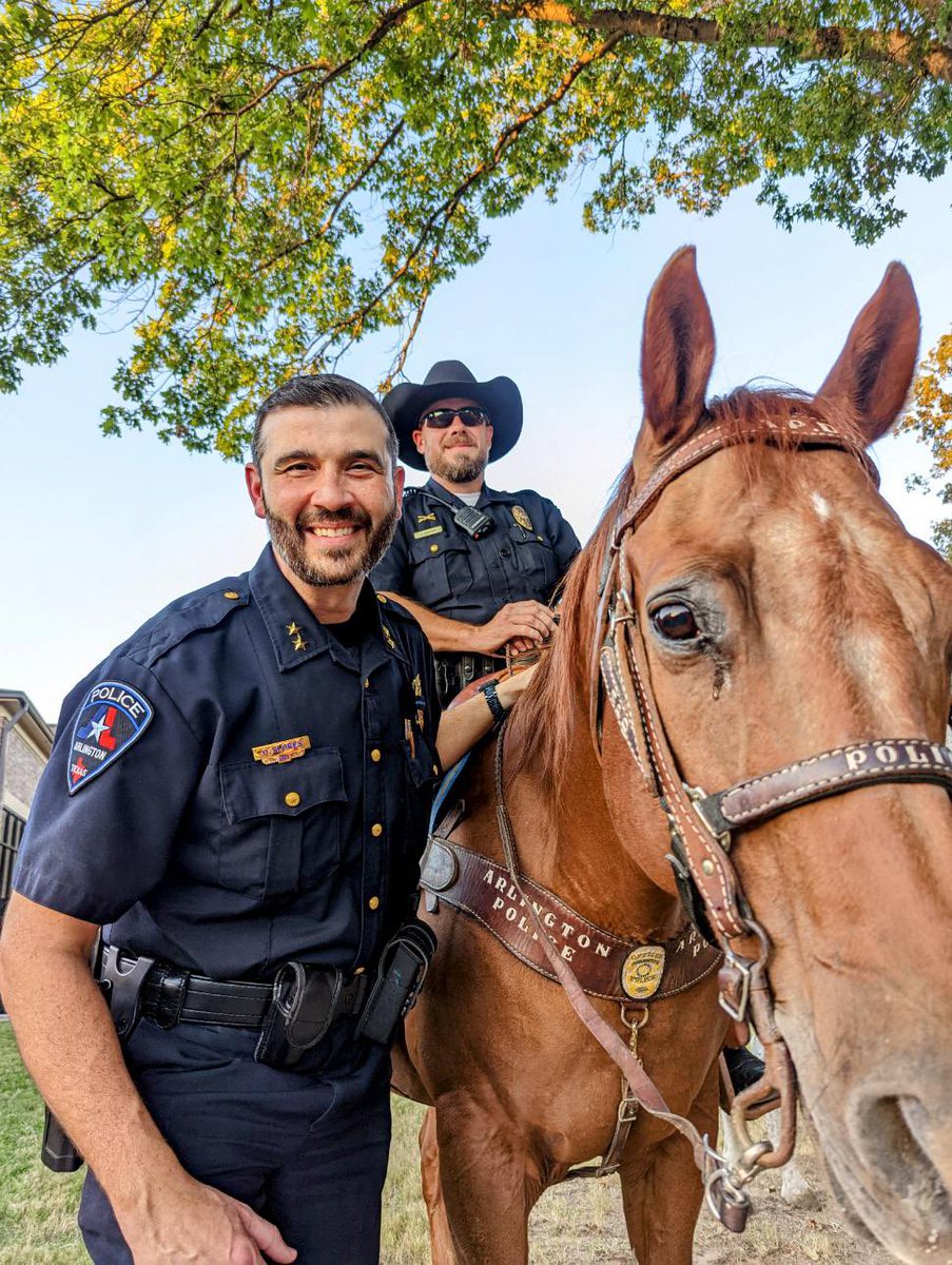 Thank you to our <a href="/ArlingtonPD/">Arlington, TX Police</a> Hispanic Citizen Police Academy Alumni Association and First Christian Church for hosting a great NNO event! And hats off to our mounted unit, they are always a highlight of the night!