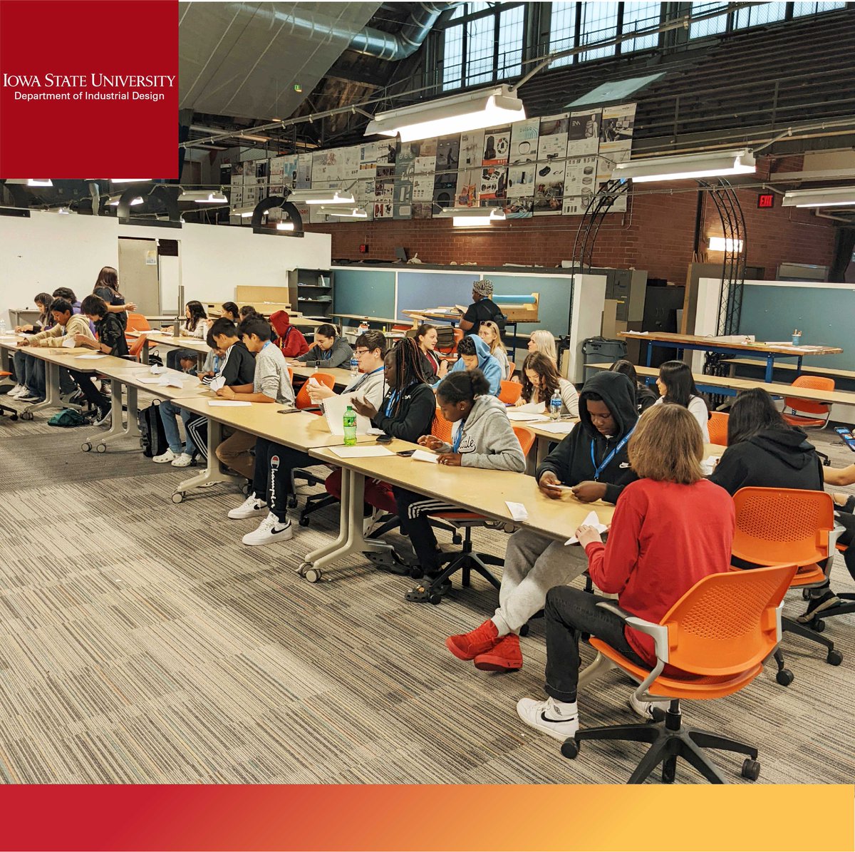 Captured a few moments from our event this past weekend with <a href="/isusciencebound/">Science Bound</a> 
We had a great time talking and learning about the design process, then putting it into action with a paper plane design/throwing contest! We are so grateful to have been able to host and teach.