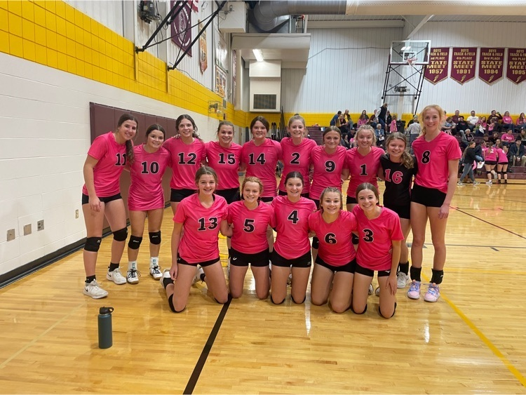 MennoWolves's tweet photo. Menno Varsity in Pink. #breastcancerawareness #pinkout https://t.co/BcMLX5Fzdh