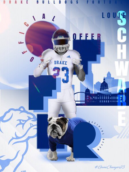 After a great call with @2CoachG1, I am very excited to announce that I have received my first D1 offer to play for Drake University. Huge thanks to <a href="/CoachBloss/">John Bloss</a> @2CoachG1 <a href="/tstepsis/">Todd Stepsis</a> <a href="/DrakeBulldogsFB/">Drake Football</a> for this opportunity!! 
<a href="/CoachKrauseMHS/">Ken Krause</a> <a href="/MuskegoHSFB/">Muskego Football</a>