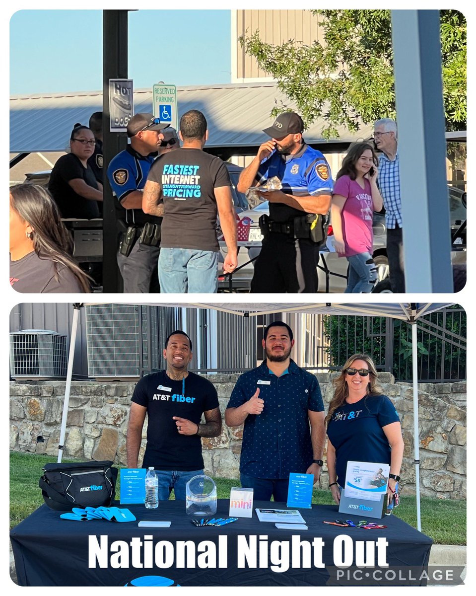 Thanks Mansfield team for helping out at national night out!#ACC #fiber