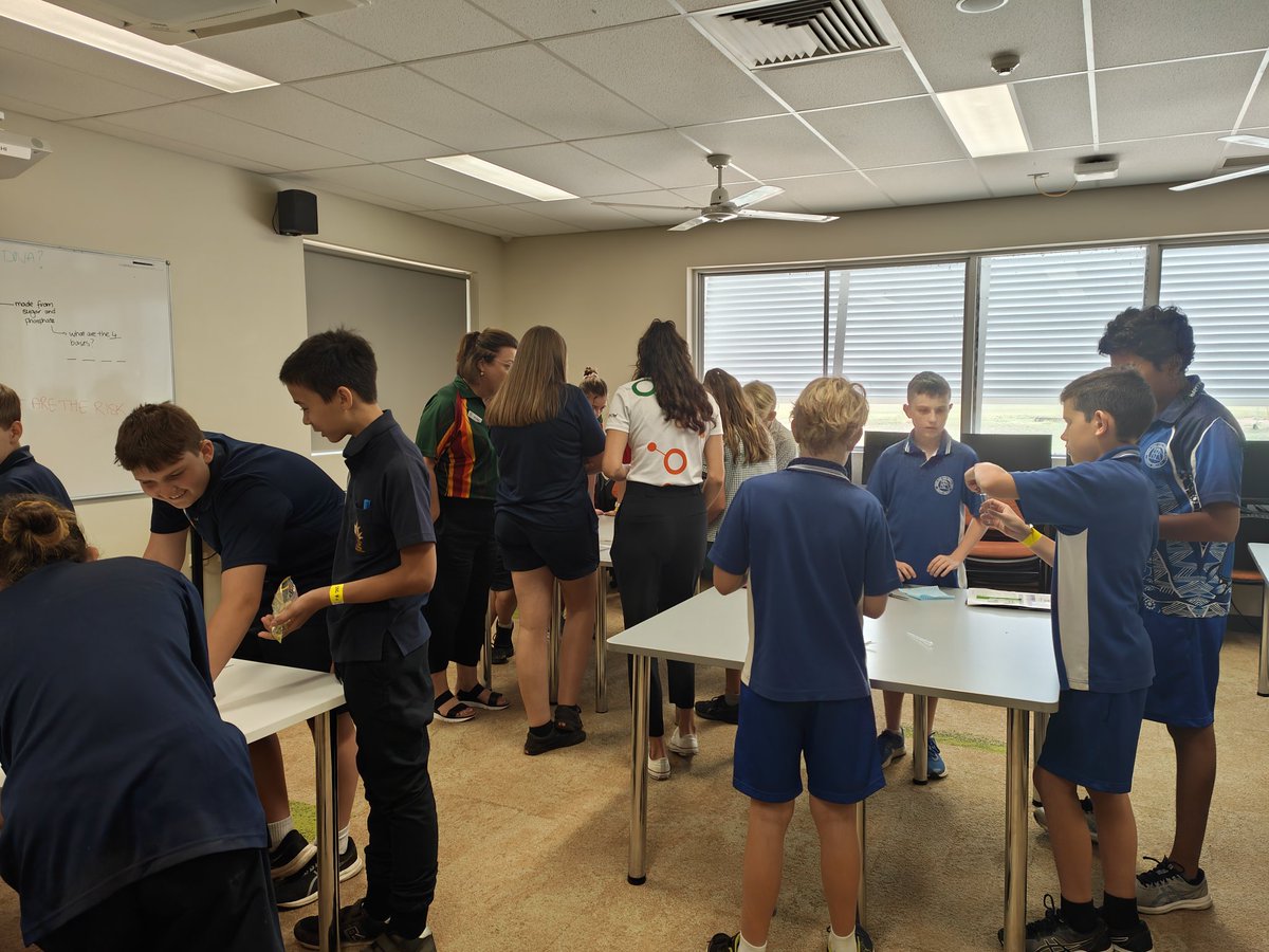 WOSQld's tweet photo. Students are also participating in #DNA extraction workshops and an @Coral_Watch workshop #STEM #science #wonderofscience https://t.co/oXRGSG8Wjj